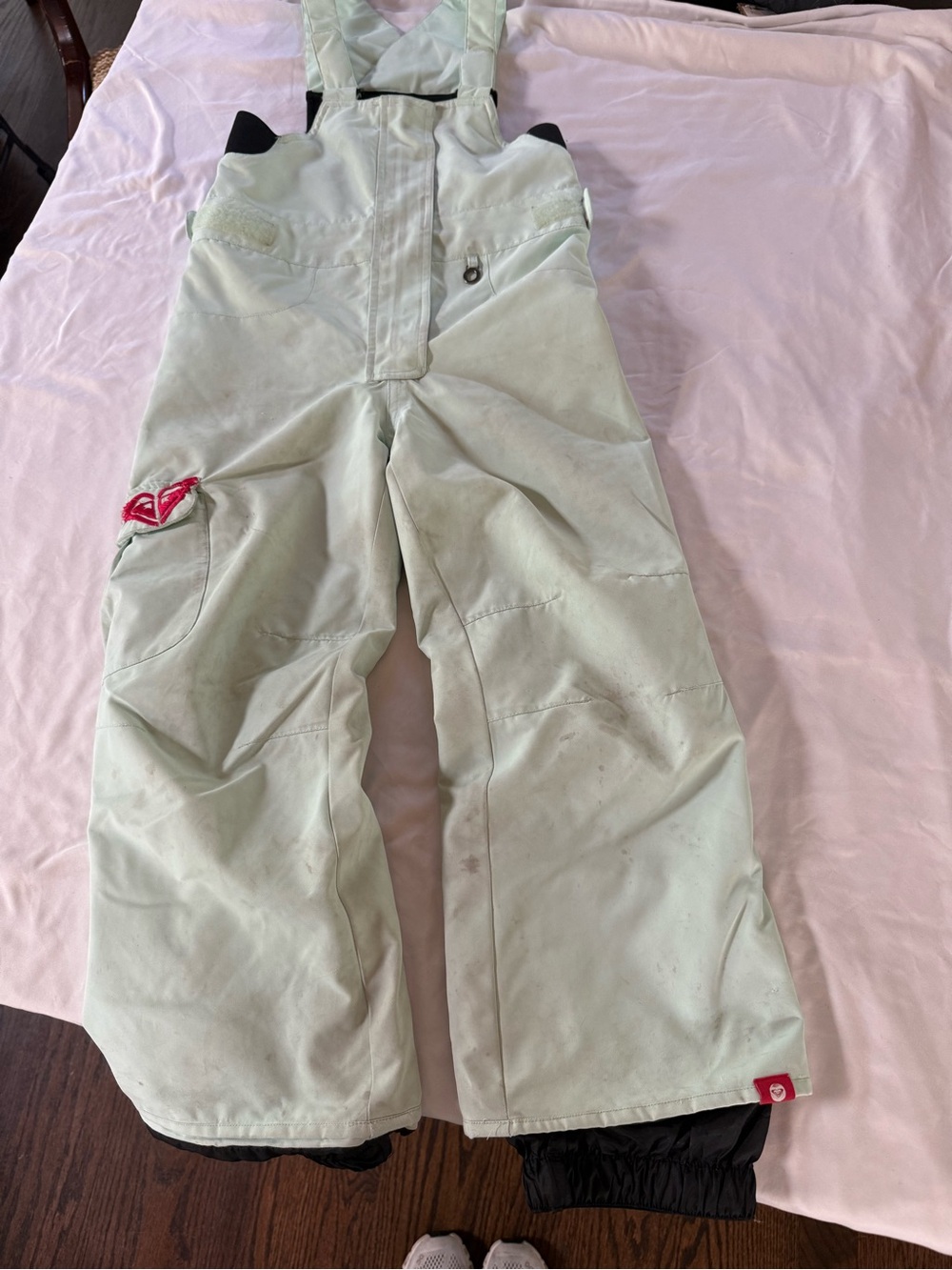 Roxy Girls DryFlight 10K Ski Snow Bib Pants Size 6–7